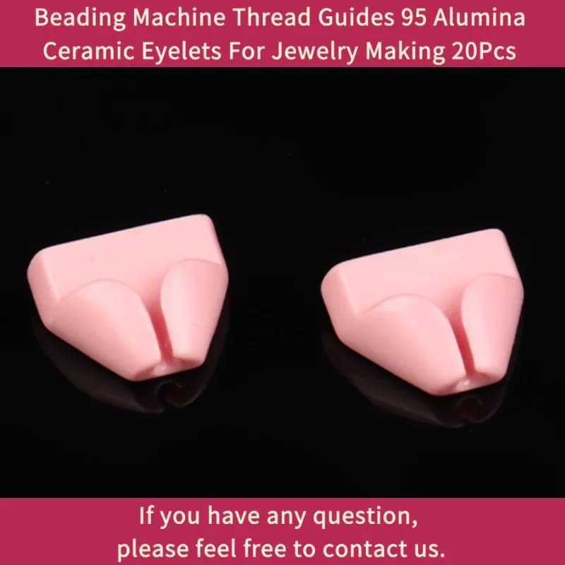 Beading Thread Guides 95 Alumina Ceramic Eyelets Jewelry Making 20Pcs
