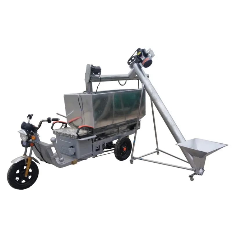 Electric feeding cart, automatic feeder, feeding and feeding cart