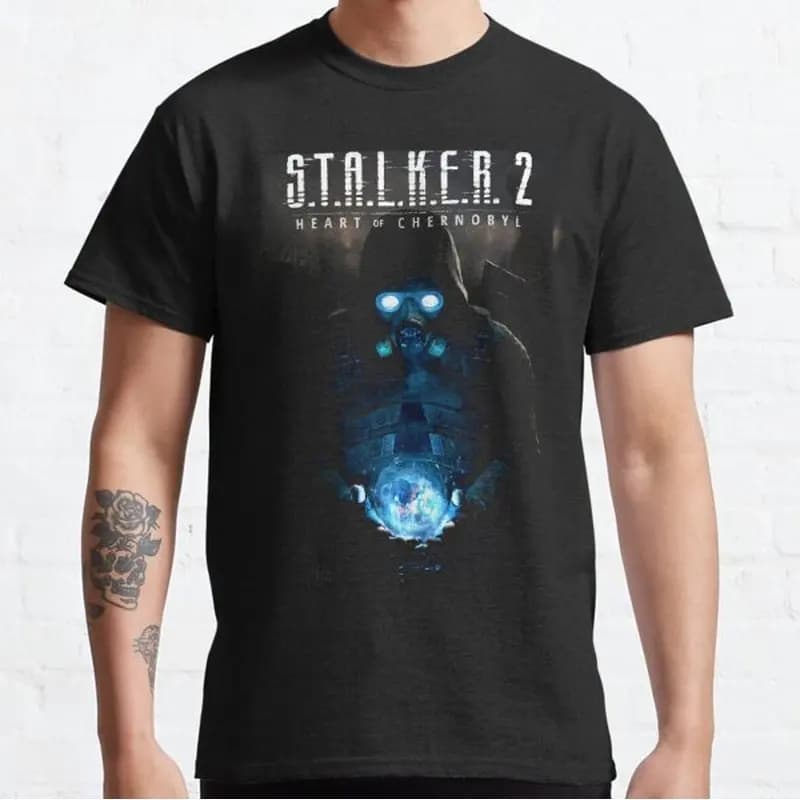 S.T.A.L.K.E.R Shadow Of Chernobyl Game T‑Shirt Gamer Fan Gift Unisex Short Sleeve Tees Post‑Apocalyptic Graphic Print Streetwear