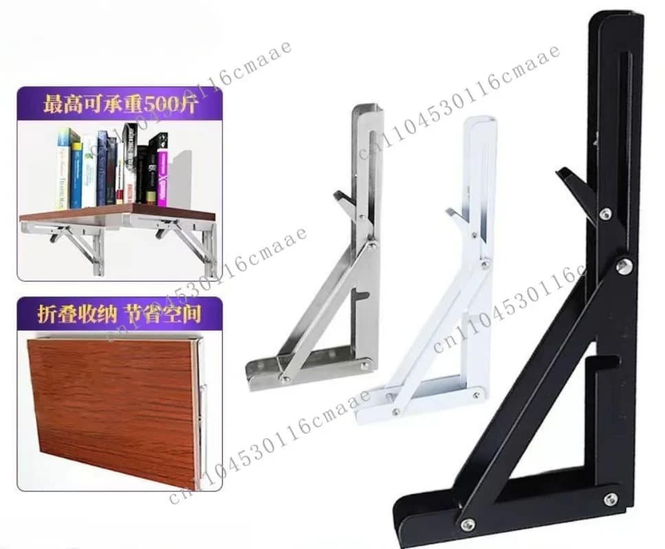 304 Stainless Steel Triangular Bracket Thickened Wall Hanging Libby Support Frame Folding Laminate Frame Shelf