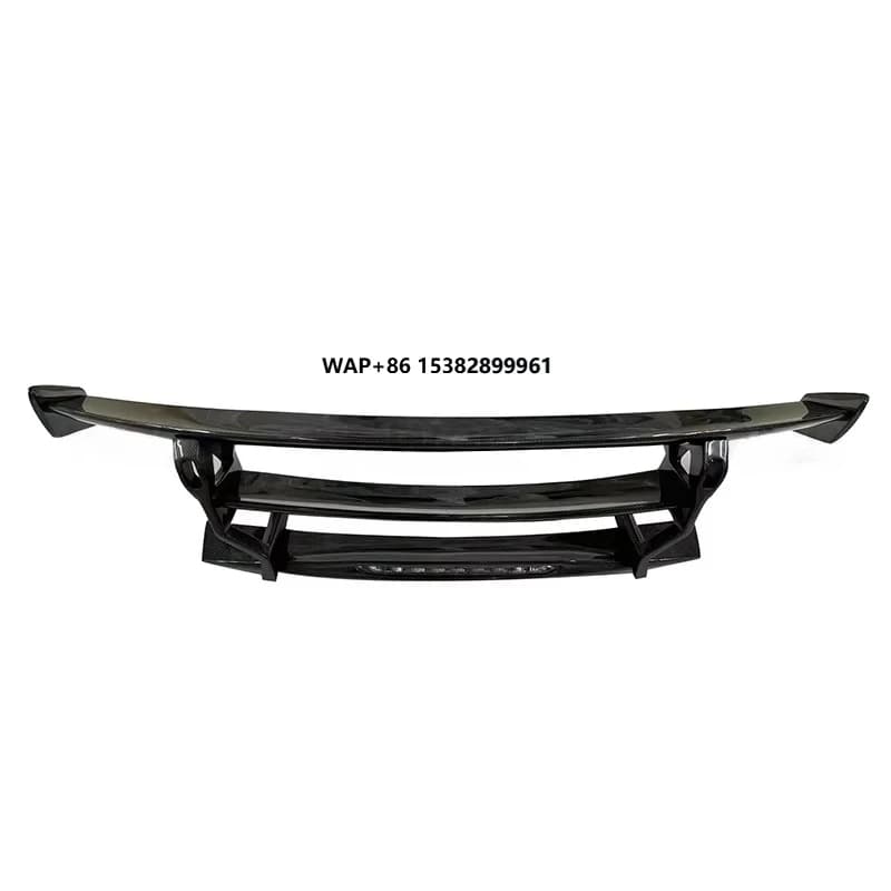 BS Style Real Carbon Fiber Rear Spoiler Wing for  GT GTS GTR Tail Wings Body Kit Retrofit Accessories