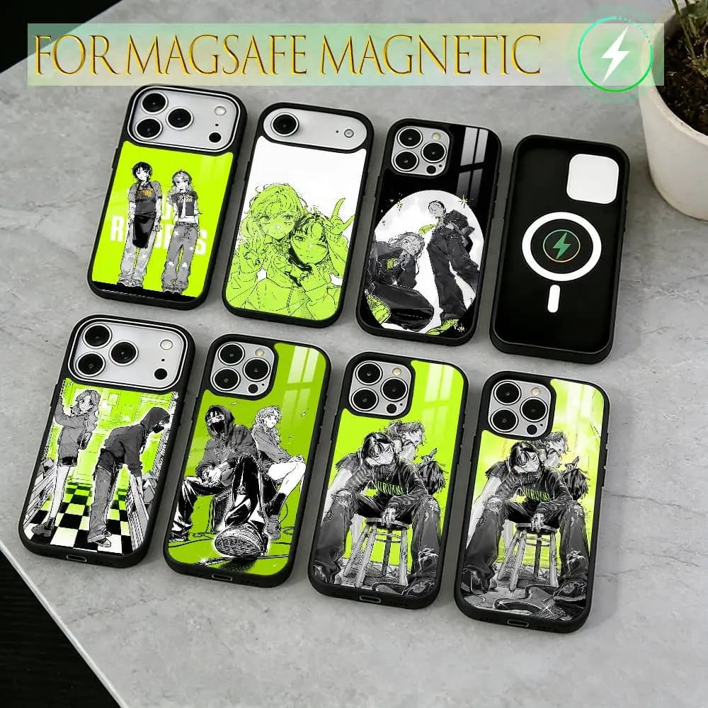 The Green Yuri Guy KiniOto Manga Phone Case For iPhone17,16,15,14,13,12,11 Plus,Pro Magnetic For Magsafe Wireless Charging