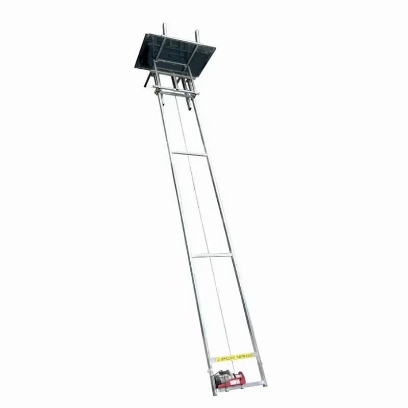 Electric freight elevator solar panels for building elevators