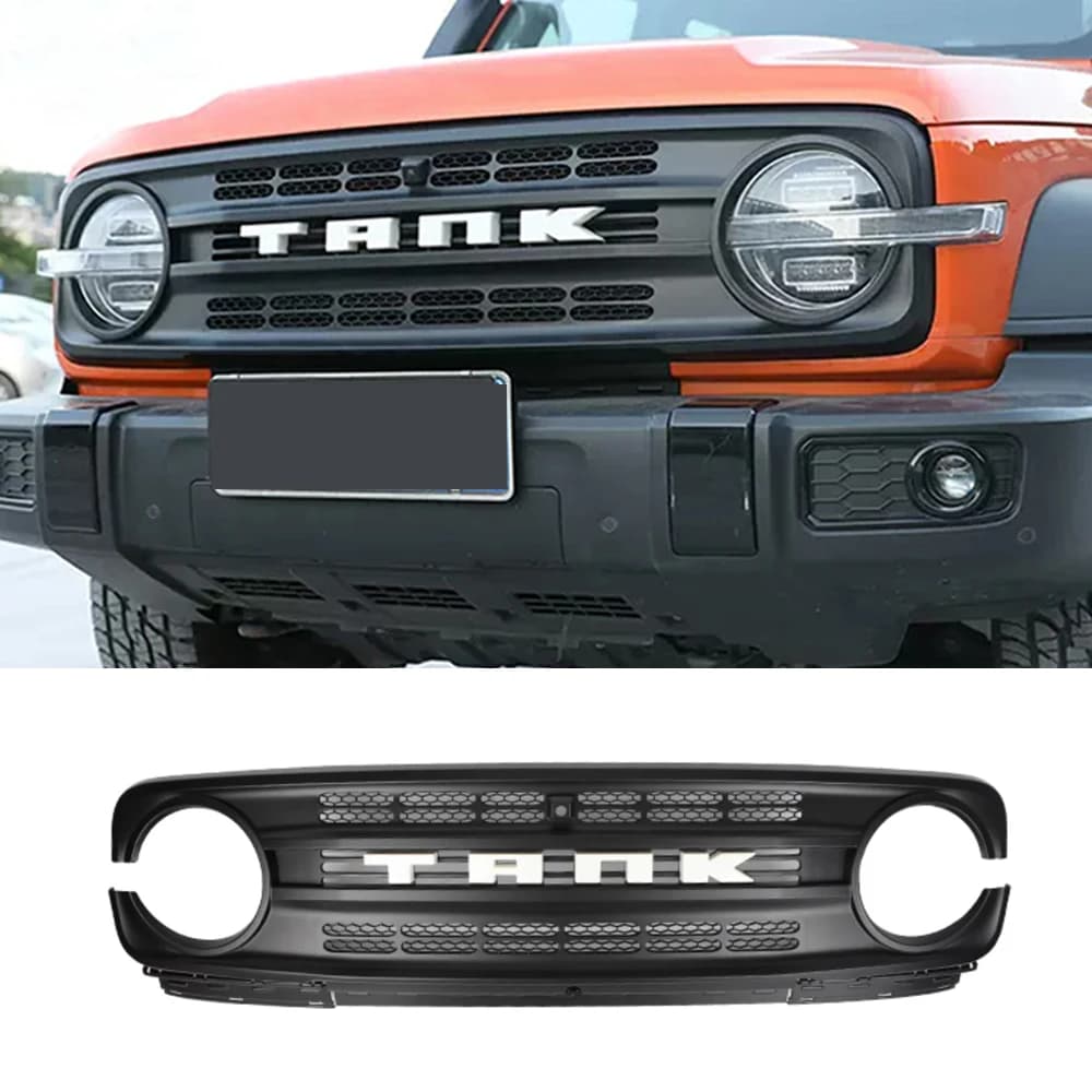 For Great Wall GWM WEY Tank 300 2021-2025 Front Grille Modification Parts, Front Face Appearance Upgrade Accessories