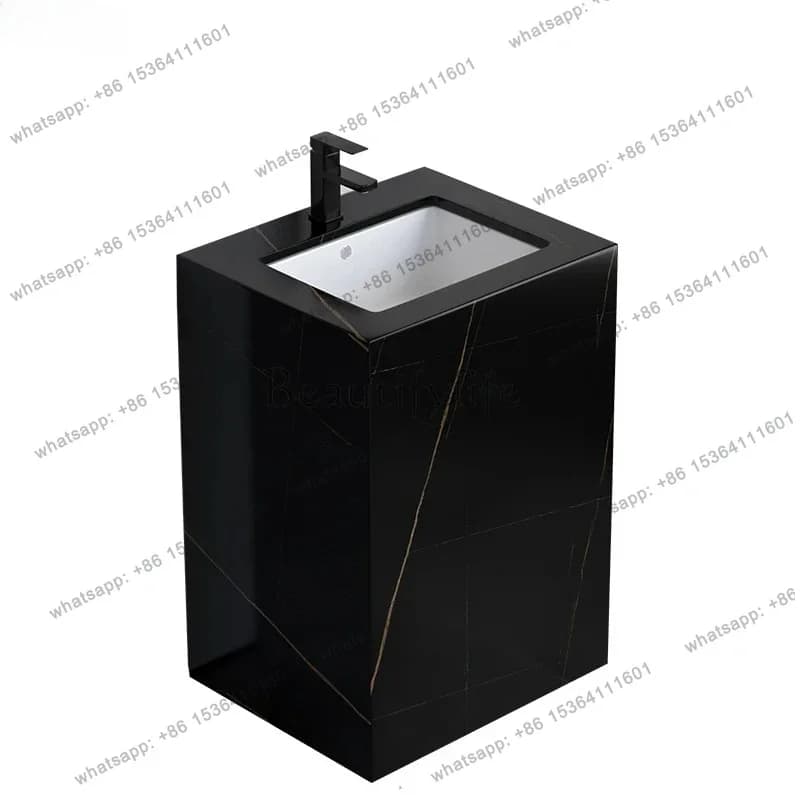 FGrock slab wash basin washbasin vertical outdoor pool hotel wash basin square wash