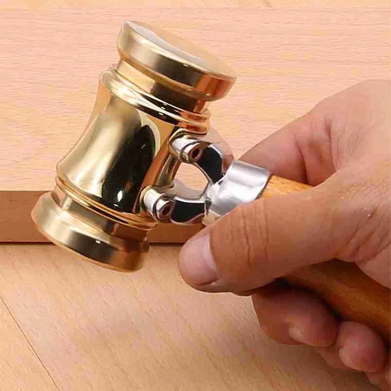 Woodworking Hammer Copper Dual-Use Hammer Mini Nail Hammer Household All-in-One Hammer Wood Handle KM18