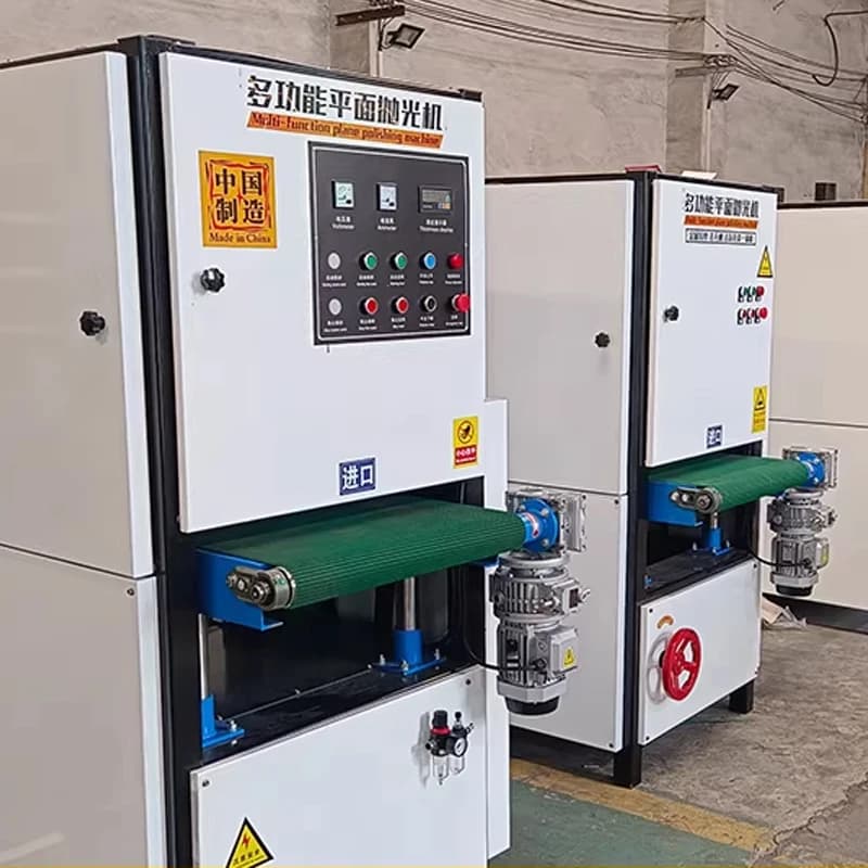 Flat Surface Polishing Buffing Machine Metal Rust Removal Steel Grinder Brushing Deburring All-in-One Equipment High Power 1300M