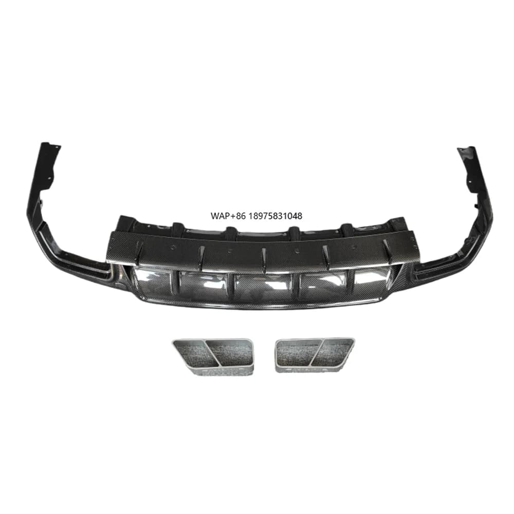 For Levante 2018+ True Carbon Fiber M-Style Rear Diffuser Tail Body Kit