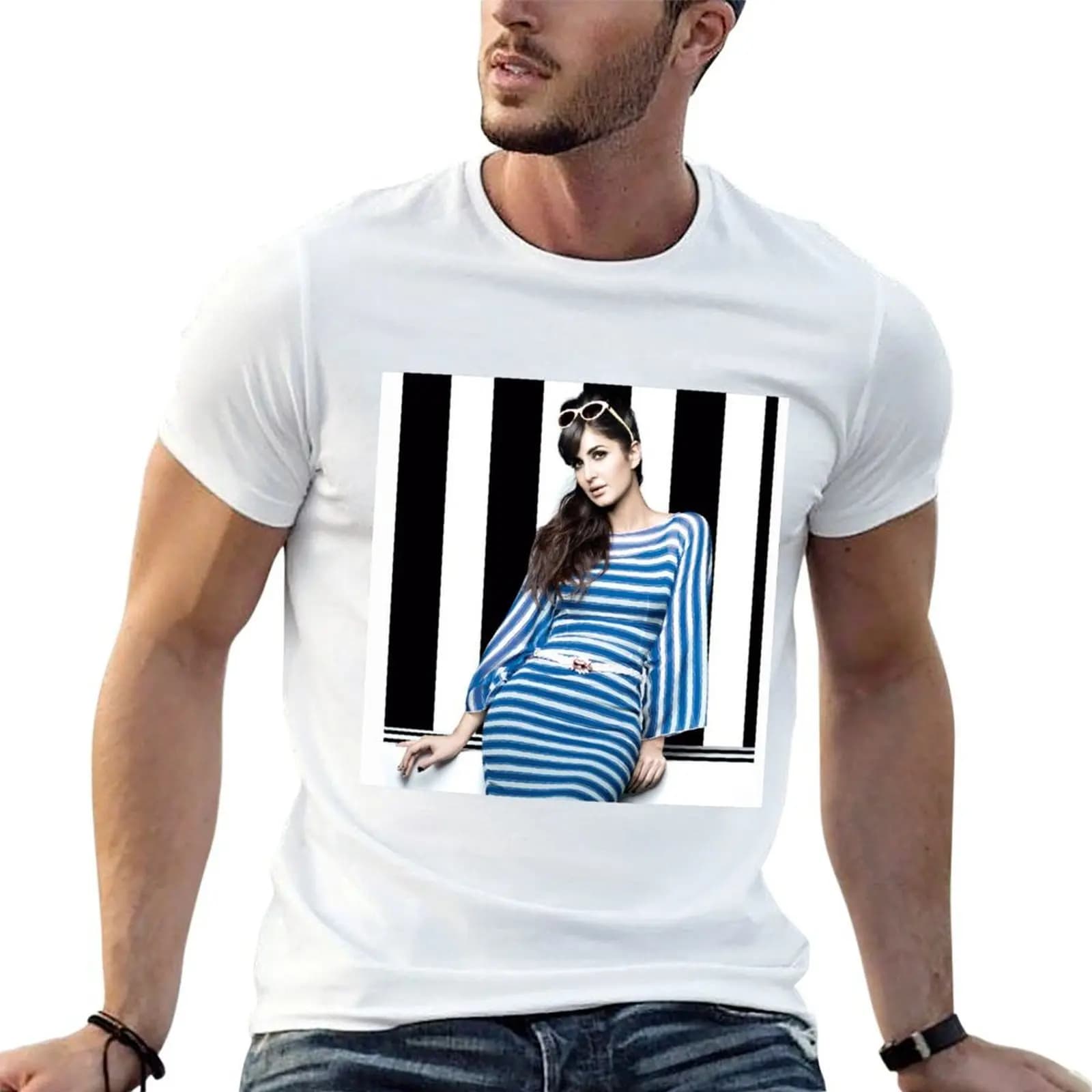 Katrina Kaif T-Shirt boys animal print essential t shirt anime shirts men
