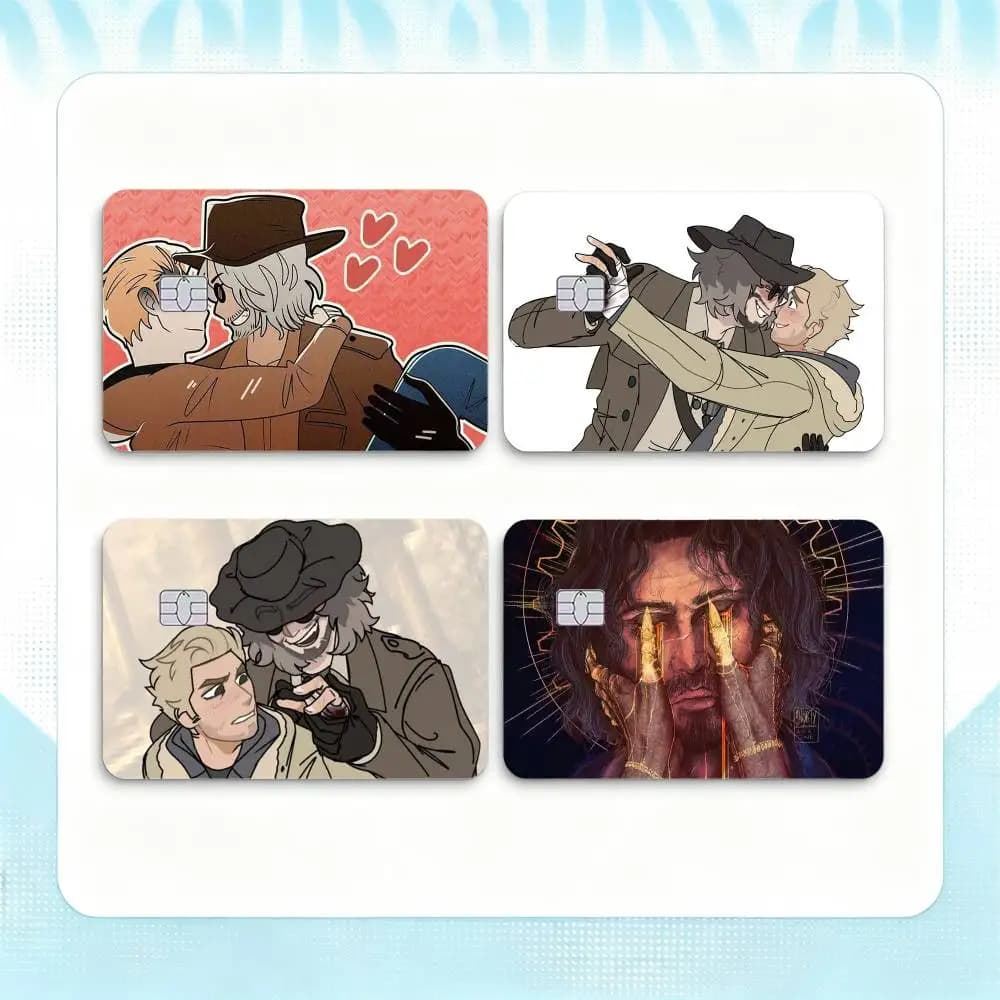 Karl Heisenberg Ethan Winters Wintersberg  Credit Card HD Stickers Game Card Decal Small Chip Waterproof Sticker Gift