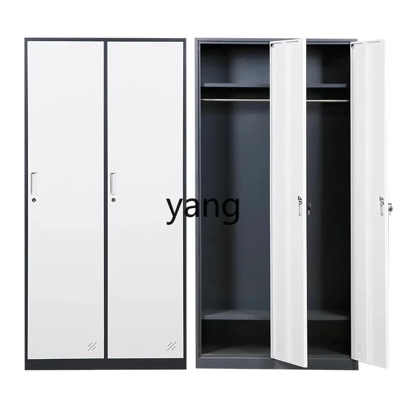 LMM Office Locked Narrow Side Drawer Glass Bookcase Storage Multi-door Locker