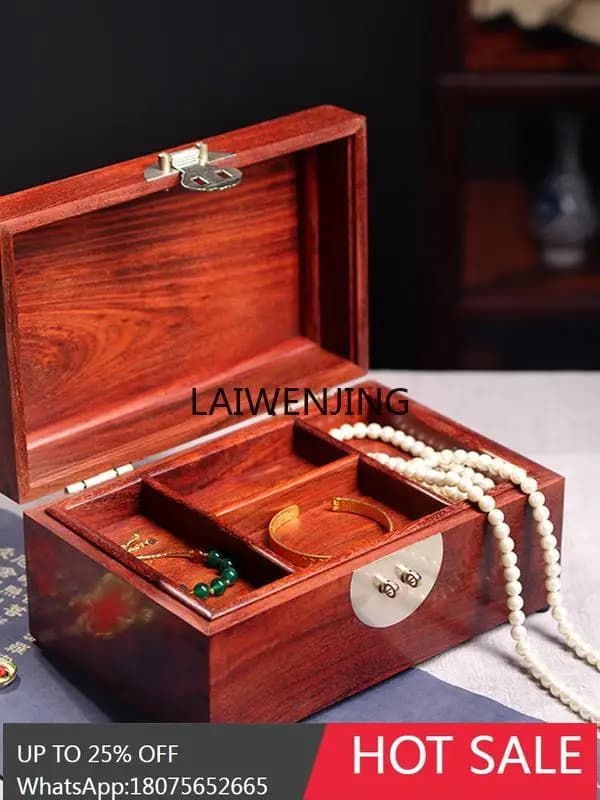 SGF red sandalwood high-grade mahogany jewelry box Seiko jewelry collection box