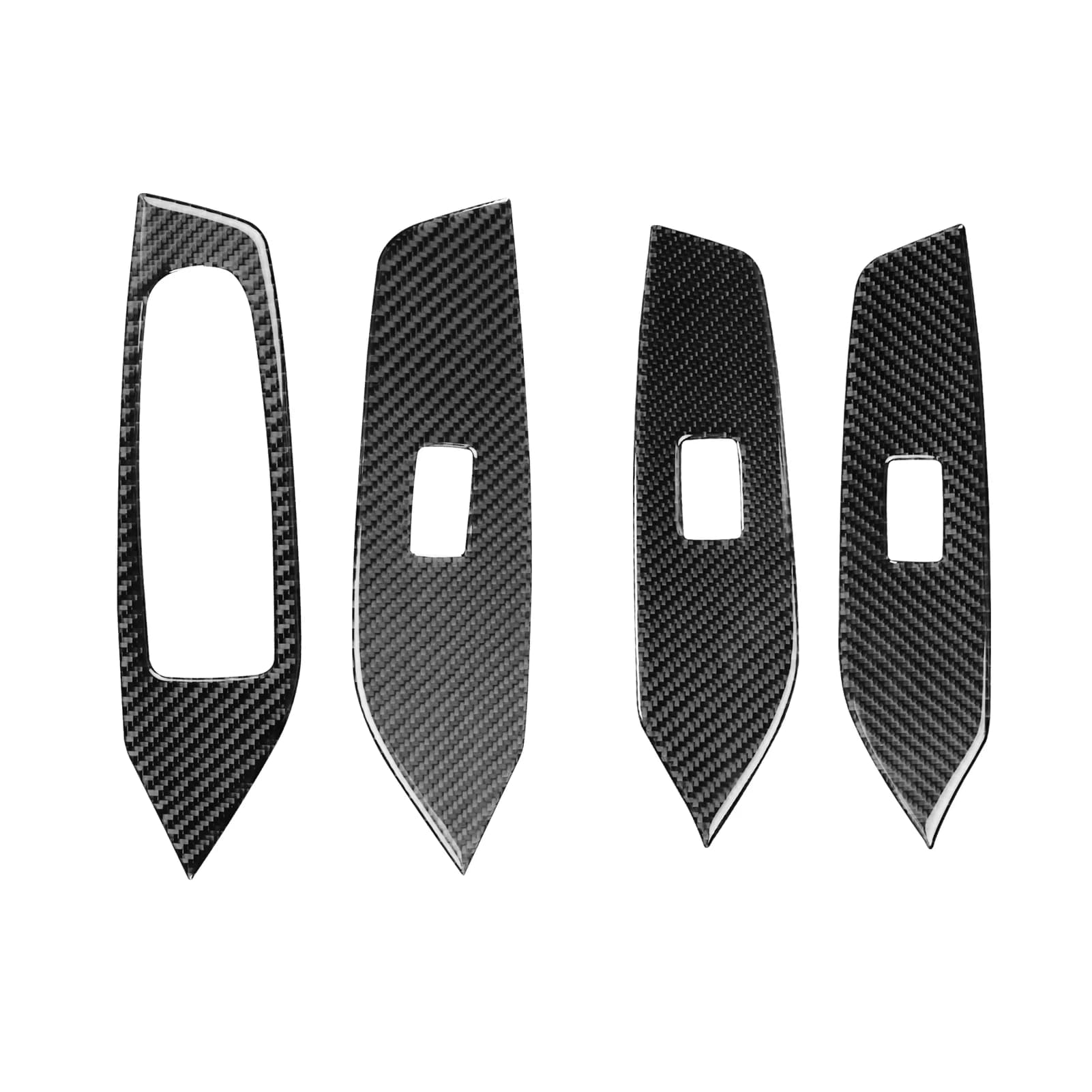 Real Carbon Fiber For BYD Seagull EQ/Dolphin Surf/Mini2023-2025 Car Window Control Panel Trim Kit Sticker Interior Accessories