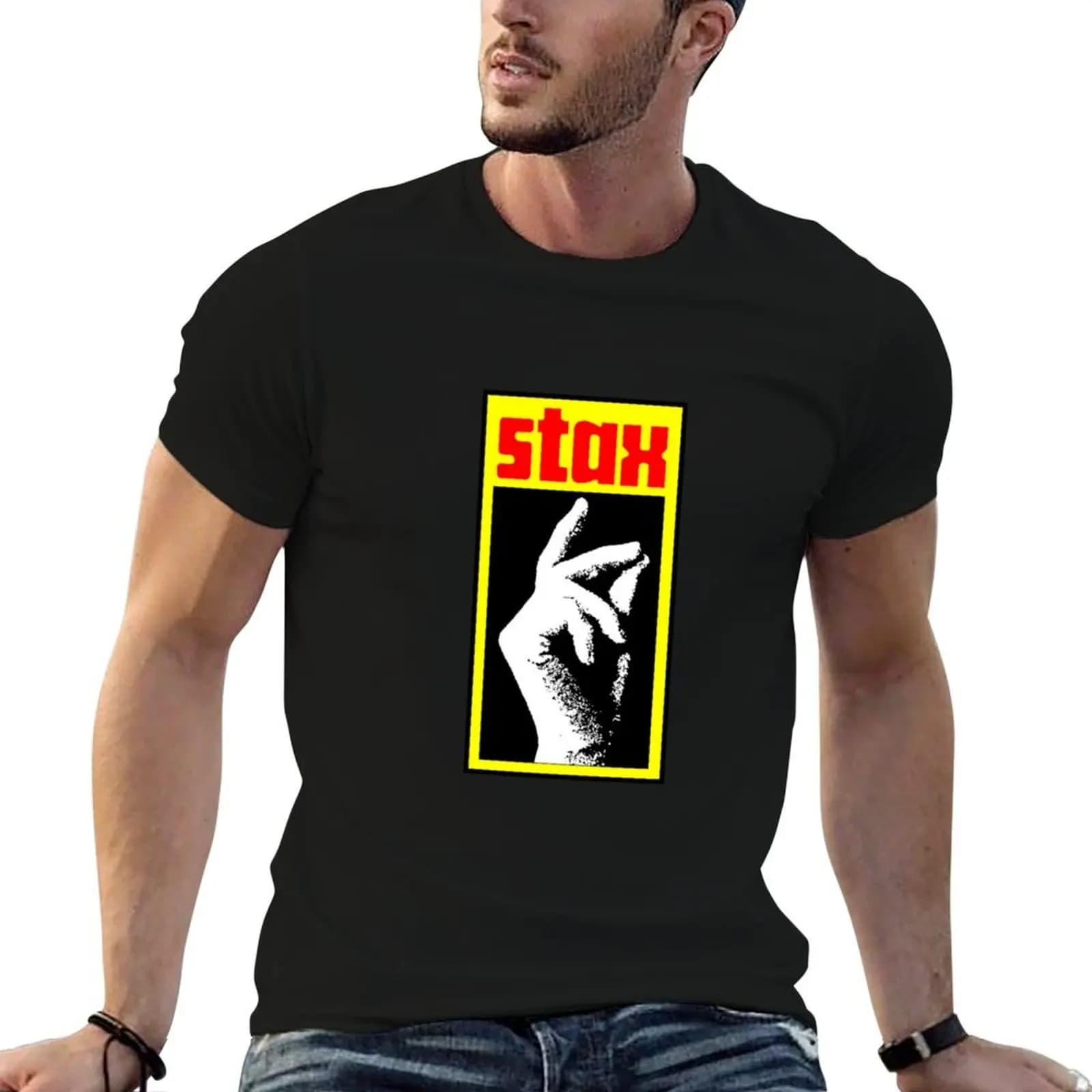 Stax T-Shirt oversize t-shirts man graphics plain t shirts men