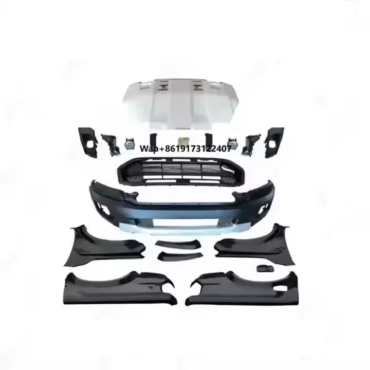 2019 for For-d Ranger T8 Front Bumper Body Kit Upgrade to Raptor Style High Quality Body Parts