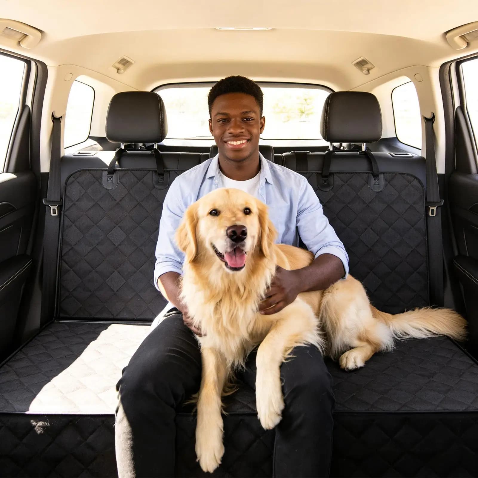 Car Seat Covers For Dogs Waterproof Non-Slip Scratch-Proof Seat Cover For Dogs In Car For RV Sedan Truck Vehicle Automotive