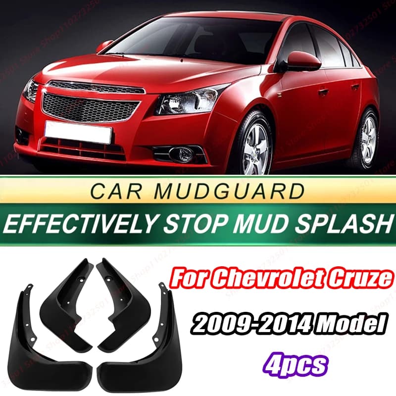 For Chevrolet Cruze 2009-2014 Model 4PCS Front Rear Mud Flaps Splash Guards Fender Mudguards Auto Accessories