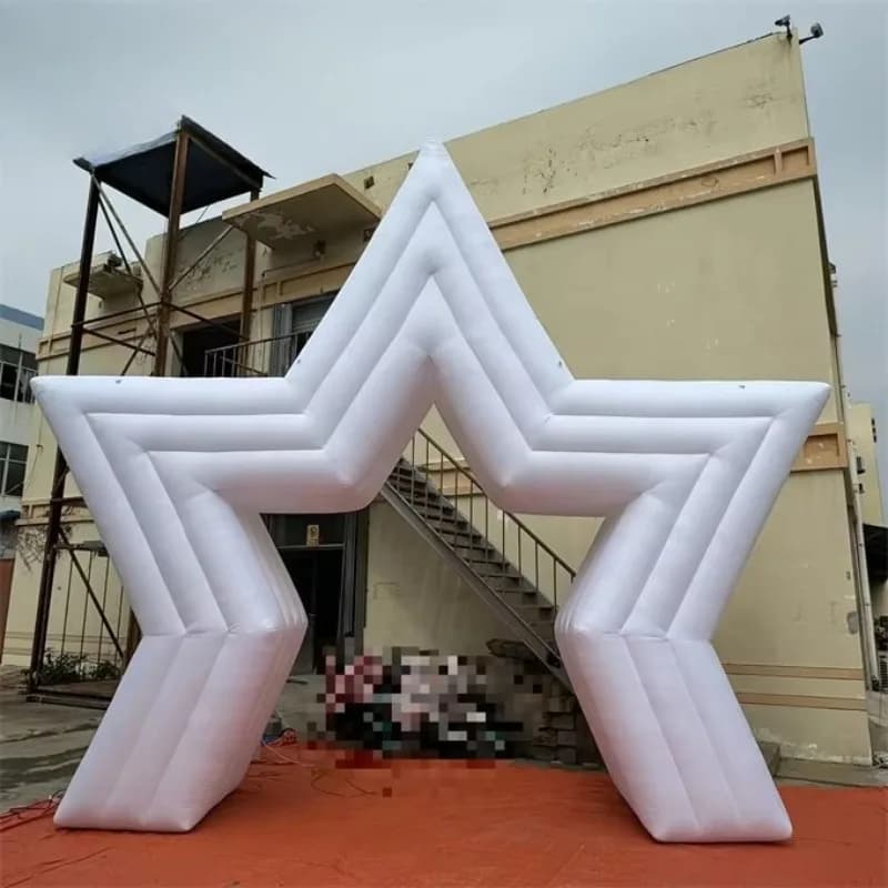 White star inflatable arch, outdoor decorative inflatable star arch