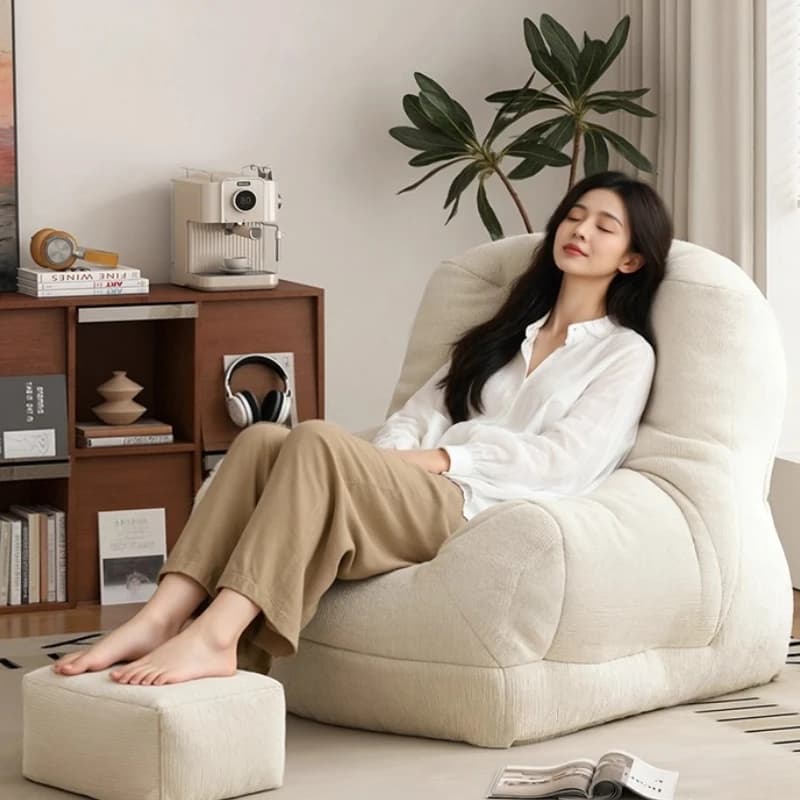Cloud Luxury Sillones Bean Bag Sofas Living Room Modern Bean Bag Sofas Hallway Cushioned Puffs De Quarto Rattan Furniture