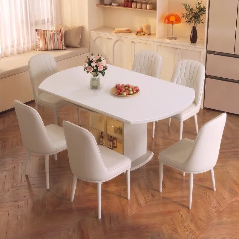Modern Center Dining Table Coffee Chairs Marble Lounge Designer Dining Table Space Saving Kitchen Muebles Commercial Furniture