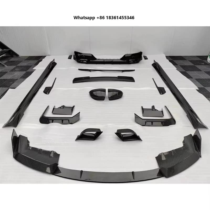 For  7 Series I7 G70 2023-2024 Front Lip Side Skirts Top Quality Dry Carbon Fiber MSY Style  Body Kits Rear Diffuser
