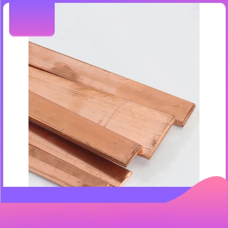 T2 Pure Copper Flat Bar Strip 0.05-20mm Thickness 15mm 20mm 25mm Width 500mm Length