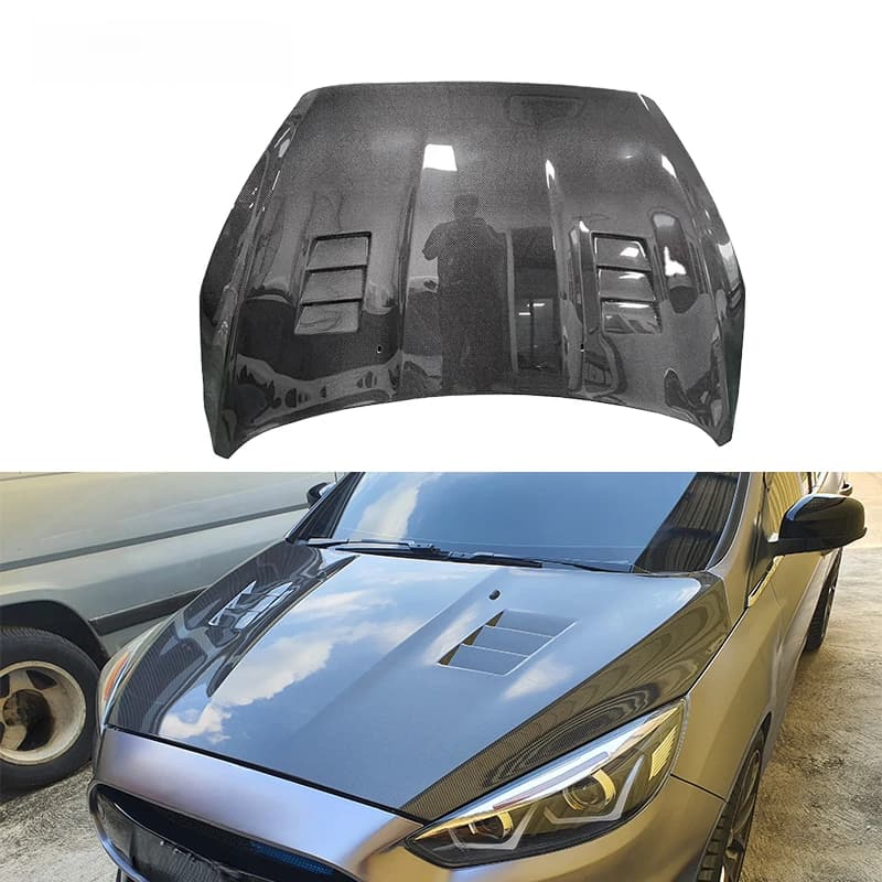 Focus ST RS 2015-2018 Half Carbon Fiber Lightweight Hood Matte Black Waterproof