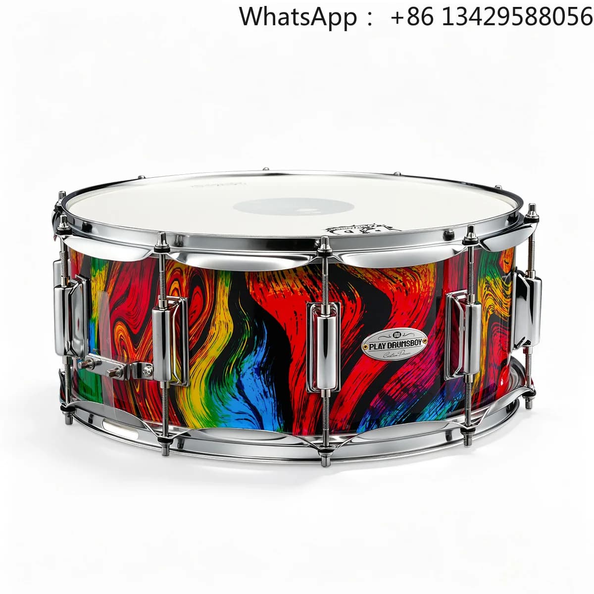 14 Inch Snare Drum Professional Acoustic Percussion Instrument with  Hardware for Stage Performance