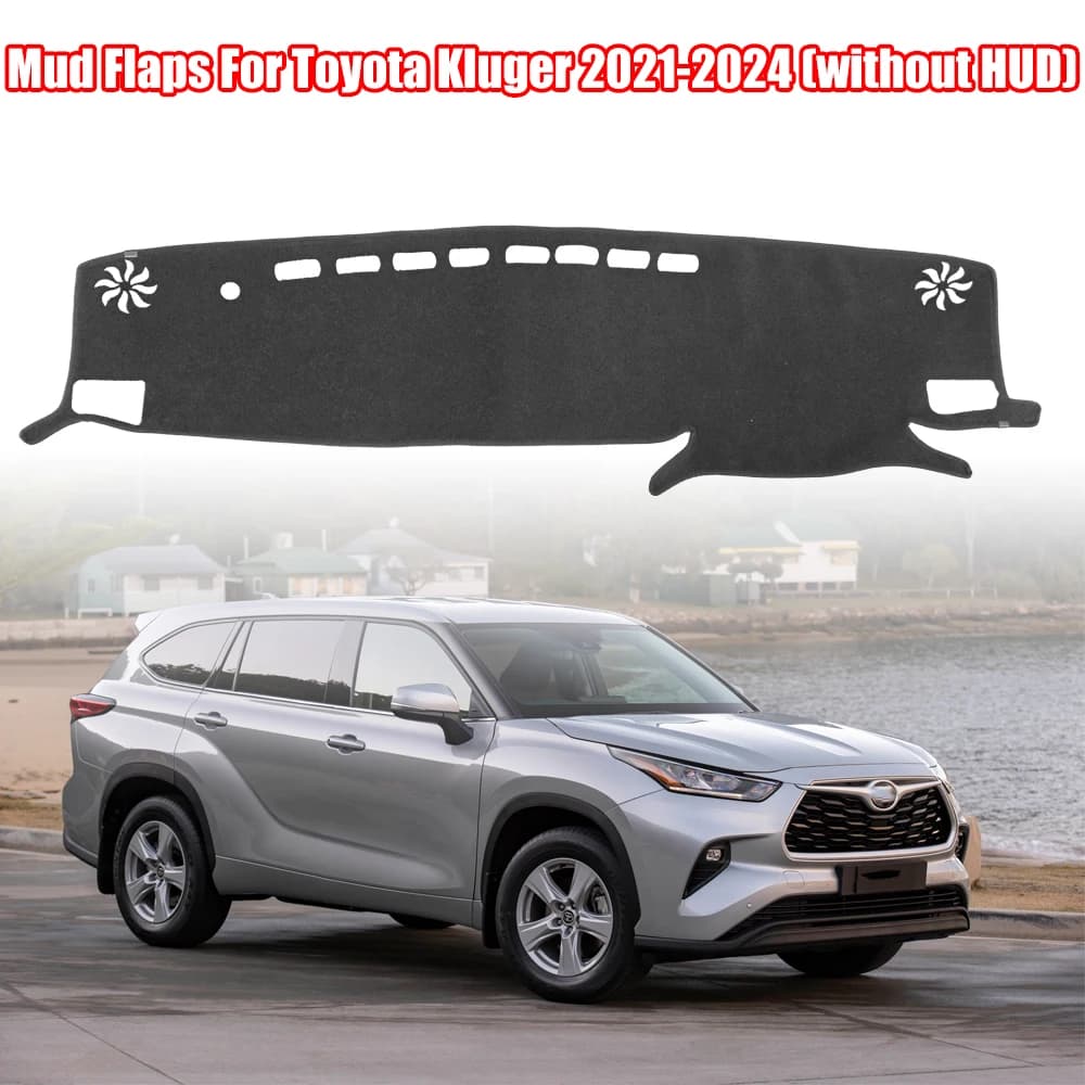 Car Dashboard Mat For Toyota Kluger 2021 2022 2023 2024 without HUD Sunshade Protective Carpet Mat Cover