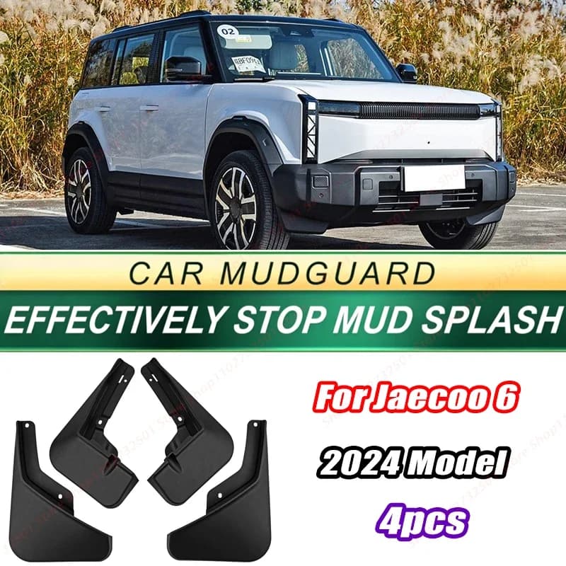 For Jaecoo 6 2024 Model 4PCS Front Rear Mud Flaps Splash Guards Fender Mudguards Auto Accessories