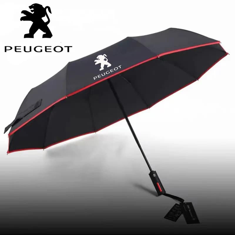 Car Automatic Folding Windproof Sunshade Umbrella For Peugeot 206 5008 207 208 301 308 407 408 508 2008 3008 4008 GT RCZ GTLine