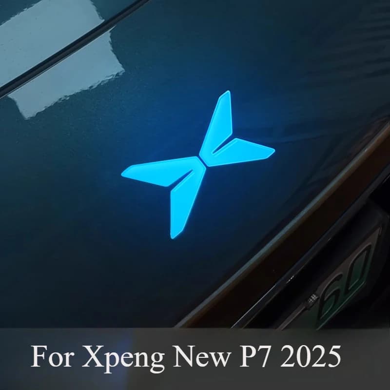For Xpeng New P7 2025 Full Car Badge Replacement Kit - Exterior & Interior Decorative Vinyl Wrap Stickers