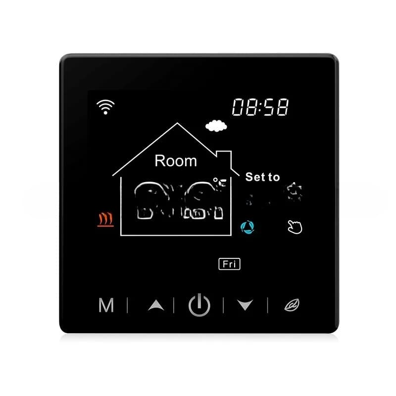 Smart home, graffiti wifi thermostat, plumbing wall-hung boiler, large screen, touch screen R9W.723