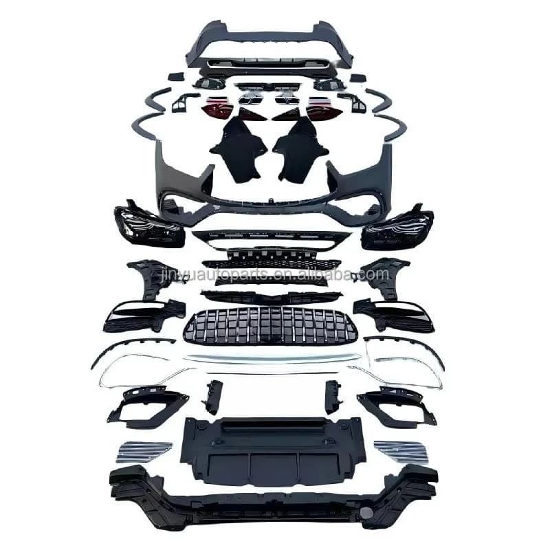 STLF 2020-2023 for Mercedess-Benzs X167 GLE Old to New 24 GLE63 AMGS Body Kit, Front and Rear Body Kits for Cars