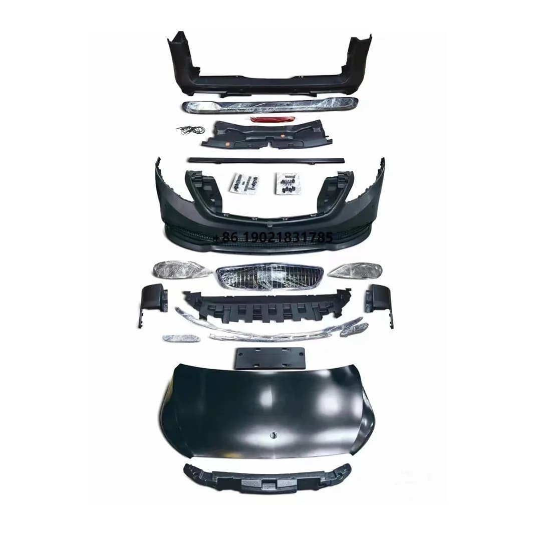 Car Body Kit for  V Class W447 V260 V300 to  Style Front Rear Bumper,grille ,hood,headlights,taillights
