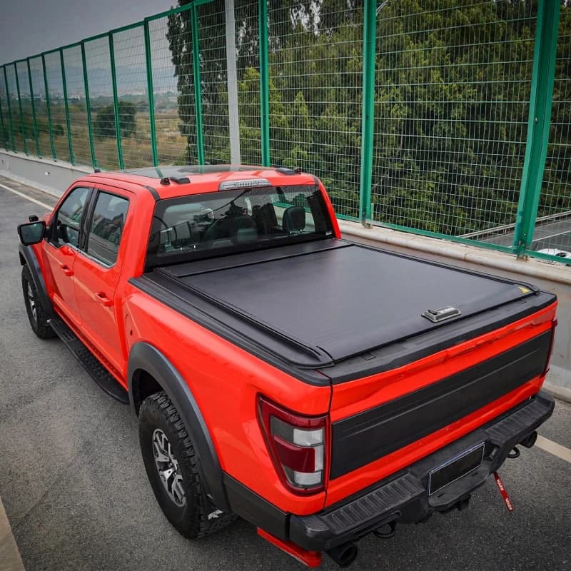 High Quality Pickup Trunk Roll Up Lid Hard Aluminium Roller Shutter Manual Retractle Tonneau Cover