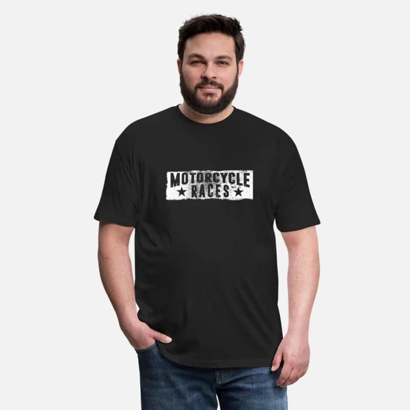 Retro Motorcycle Races Gift t shirt for Cafe Racer Full Of Spee Graphic clothes 100% cotton printed tee All size Tops S-6XL