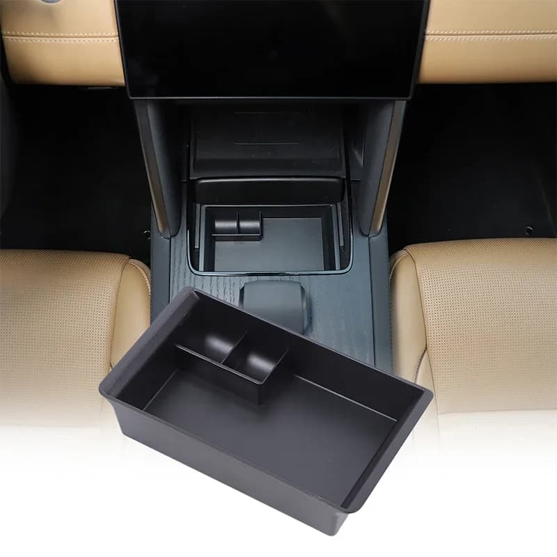 ABS Black For Land Rover Discovery Sport 2024+ Car center control gearbox front storage box car interior accessories 1Pcs