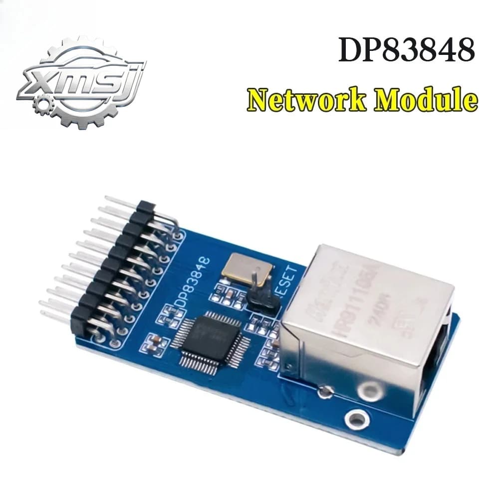 Módulo de conector RJ45 de red Ethernet DP83848, módulo de servidor Web transceptor físico Ethernet 10/100 Mb/S para Arduino