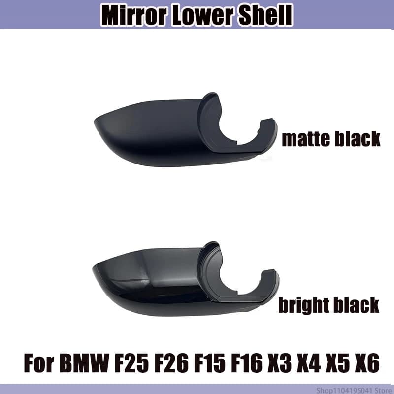 Side Mirror Lower Shell Bottom Cover for BMW F25 F26 F15 F16 X3 X4 X5 X6, Rearview Mirror Base Shell, Auto Exterior Accessories