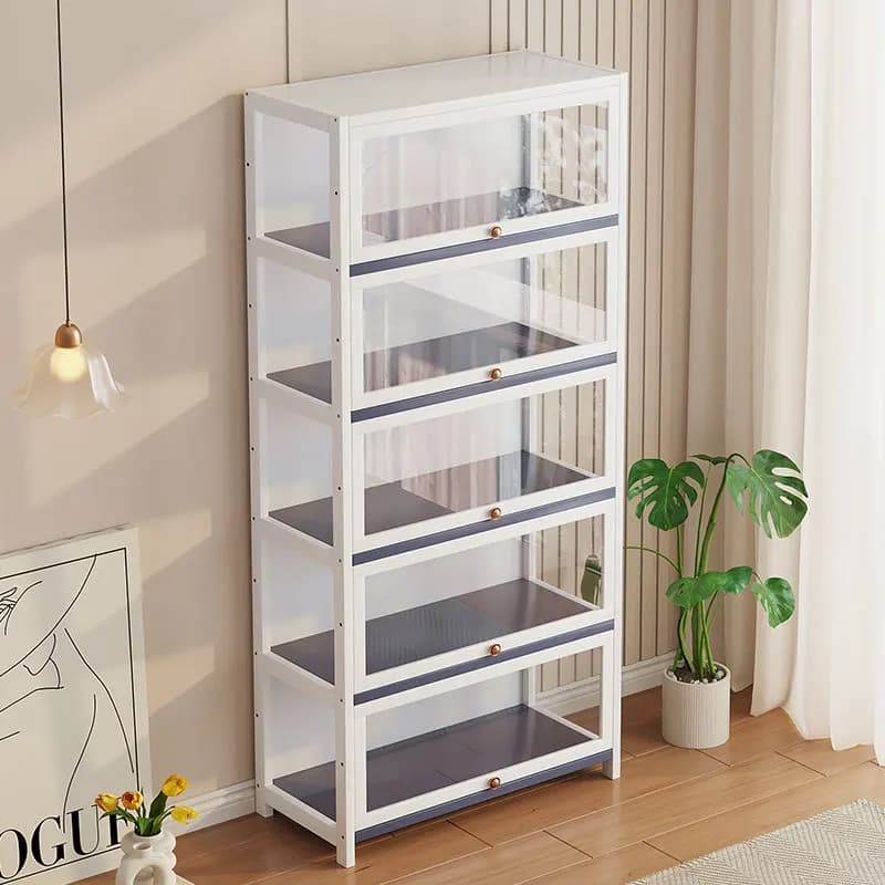 【Hot】Bookshelf Vitrina Gabinete Organizers Cabinets Books Storage Living Room Cabinet Shelves Bedroom Furniture Shelve Organizer