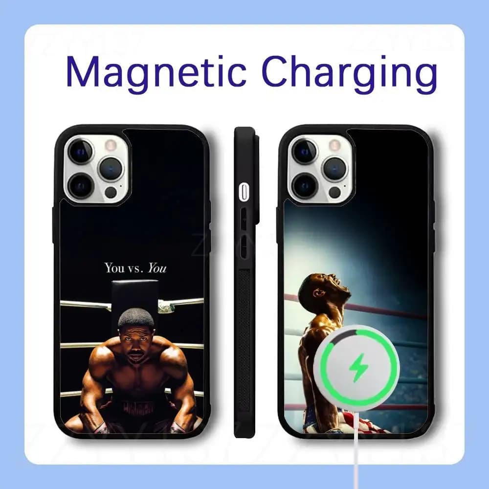 C-Creed Movie Boxing Phone Case For iPhone 18,17,16,15,14,13,12,Pro,Max,Plus Magnetic Wireless Charge Cover