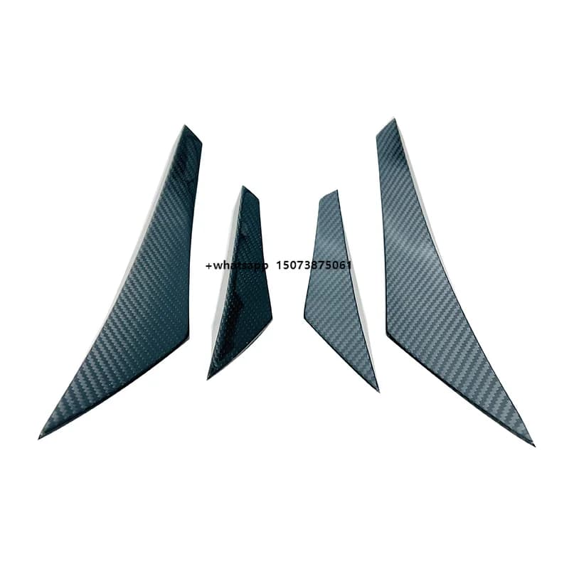 MIW Style Dry Full Carbon Fiber Car Exterior Parts Front Bumper Canards for Mclaren GT Carbon Canards