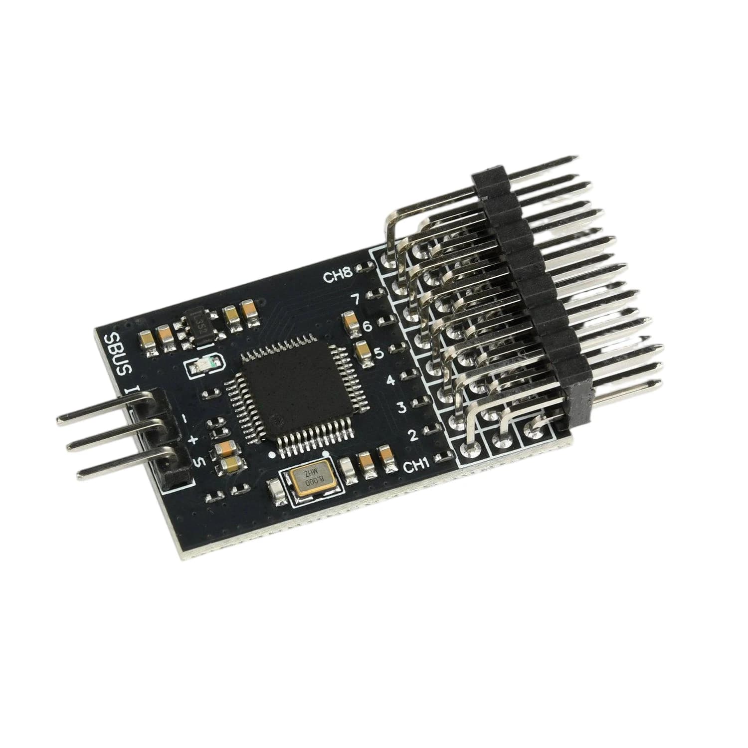 for RC Transmitter Receiver 8-Channel SBUS to PWM Signal Converter Module DC3.3-16V 15mA 32-Bit MCU Plug-and-Play