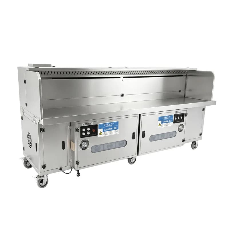 truck Commercial barbecue oil fume purifier Environmental protection Mobile stall BBQ machine Outdoor barbecue grill