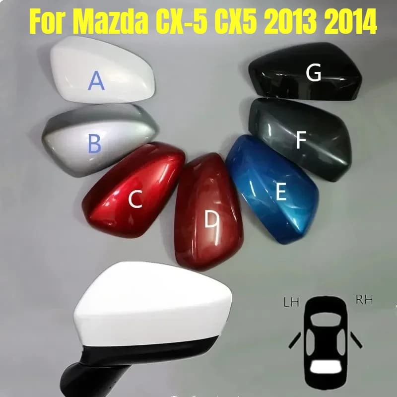 For Mazda CX-5 CX5 2013 2014 Car Rearview Mirror Shell Cover Side Housing Cap 1PC
