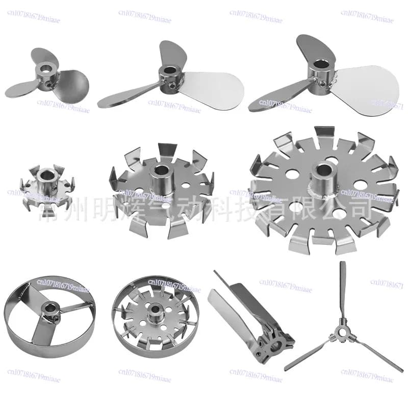 Mixer Stainless Steel 304/316 Blade Three-leaf Spiral Conical Dispersal Folding Telescopic Impeller