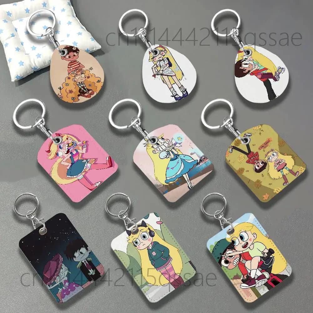 Cute Star vs. the Forces of Evil Protective Case For Apple AirTag/Access Card Holder/Pet Anti-Loss Tracking Device