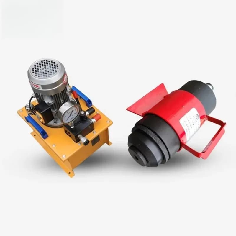 Construction hydraulic line press head forming machine