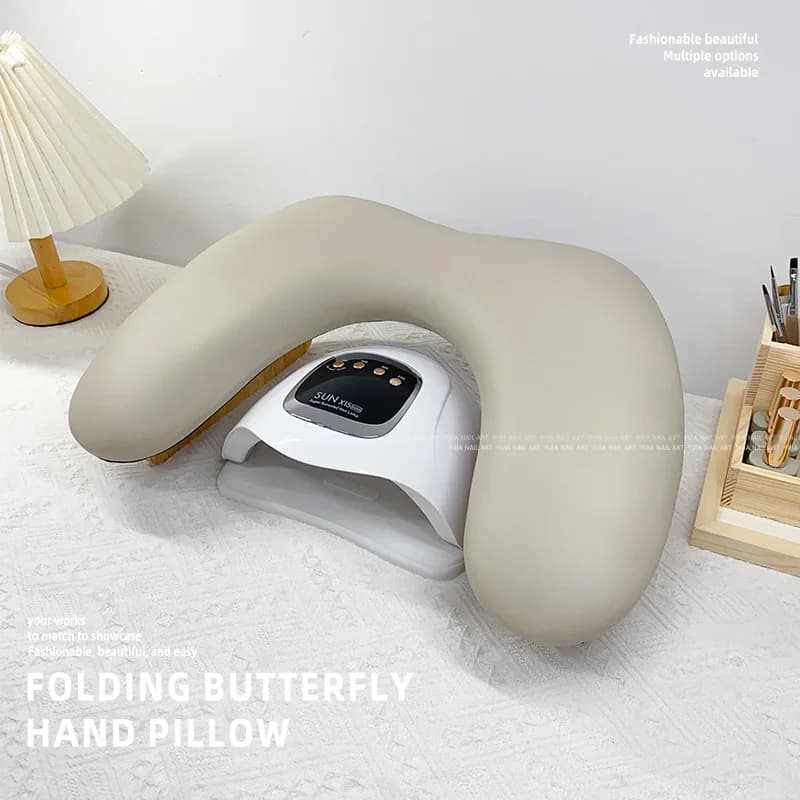 Wholesale Non-Slip U-Shaped PU Microfiber Leather Nail Arm Rest Professional Manicure Tool